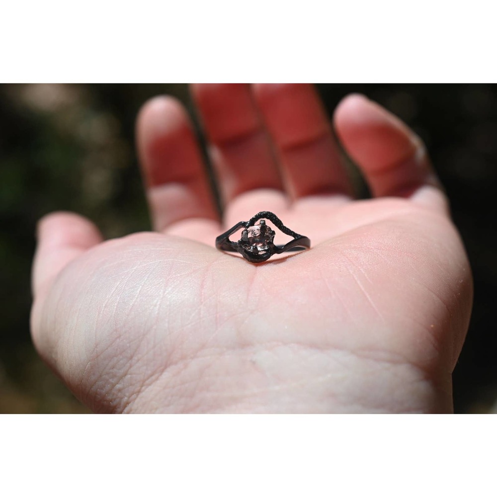 Raw stone rings, Art Deco Engagement Ring, Vintage Inspired Sterling Sil…